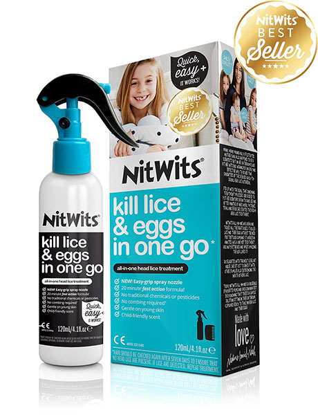 NitWits All in One Head Lice Solution | Kills Lice and Eggs in One Go
