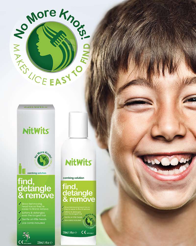 NitWits Combing Solution | Find head Lice and Comb with Ease