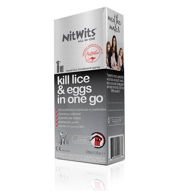 NitWits All-in-one Head Lice Solution - Kill Lice and Eggs in One Go