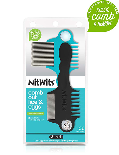 NitWits Head Lice Comb for Head Lice Removal