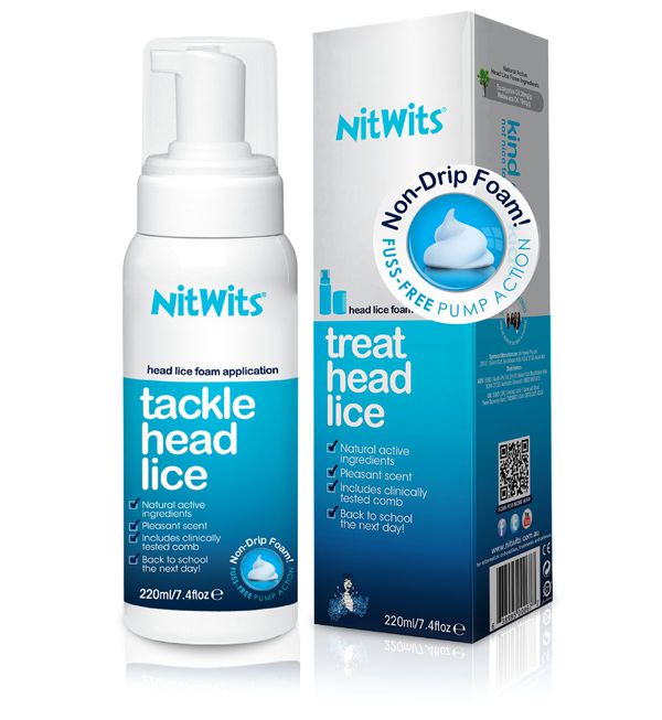NitWits Natural Head Lice Foam Treatment for Lice